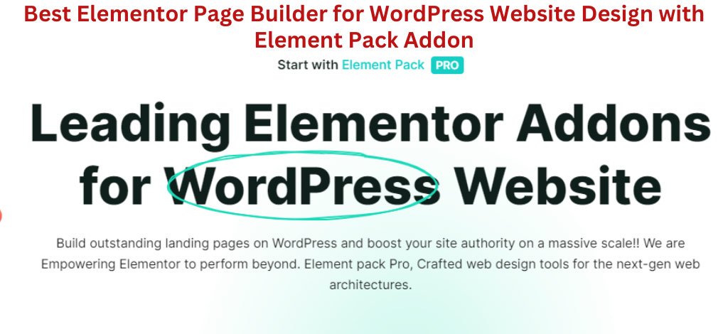 Best Elementor Page Builder For WordPress Website Design With Element ...